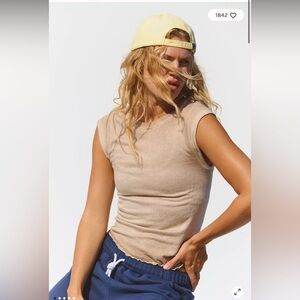 FREE PEOPLE MOVEMENT double point tee m/l